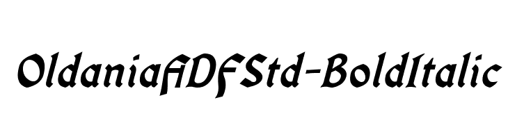 OldaniaADFStd-BoldItalic Font