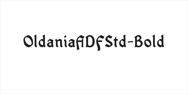 OldaniaADFStd-Bold Logo
