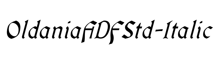 OldaniaADFStd-Italic  لخطوط تنزيل