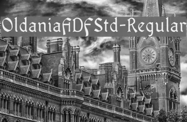 OldaniaADFStd-Regular Fuentes examples