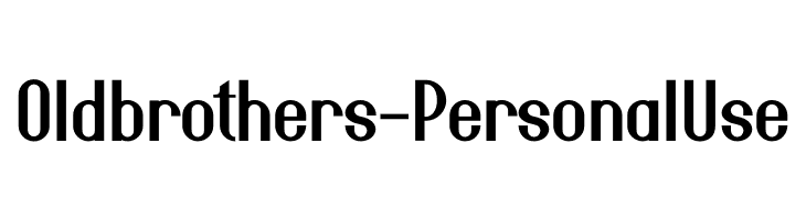 Oldbrothers - Personal Use  नि: शुल्क फ़ॉन्ट्स डाउनलोड