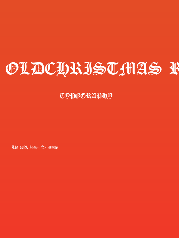 Oldchristmas Regular Poster
