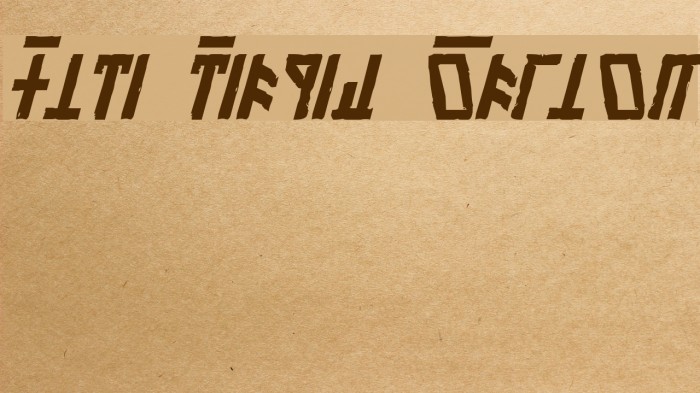 Olde Dethek Italic Font examples