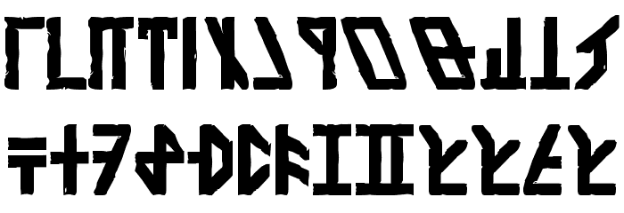 Olde Dethek Font LOWERCASE