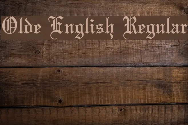 Olde English Regular Example 2