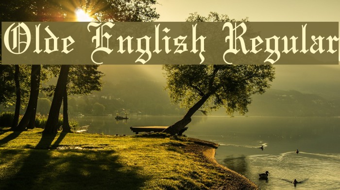Olde English Regular Font examples