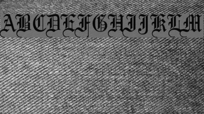 Olde English Font examples