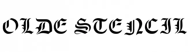 Olde Stencil  フリーフォントのダウンロード