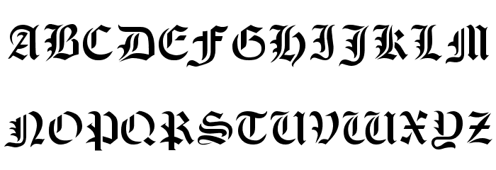 Olde Stencil Font LOWERCASE