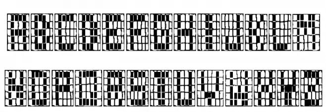 Olde Wampum Belt Fuentes MAYÚSCULAS
