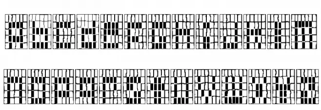 Olde Wampum Belt Fuentes MINÚSCULAS