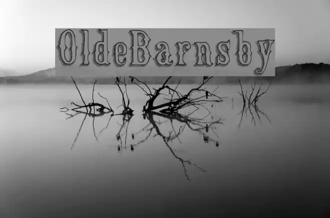 OldeBarnsby Font examples