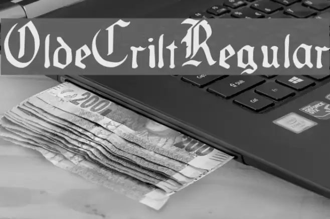 OldeCriltRegular Font examples