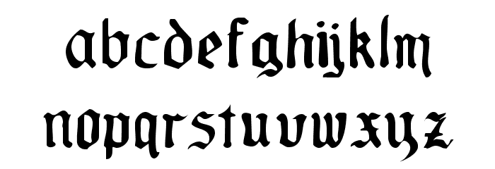 OldeCriltRegular Font LOWERCASE