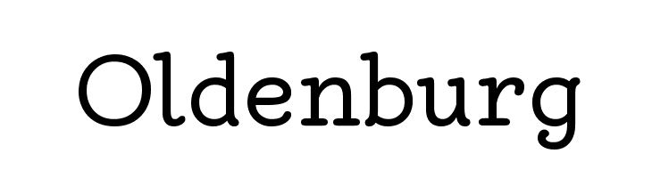 Oldenburg  Frei Schriftart Herunterladen