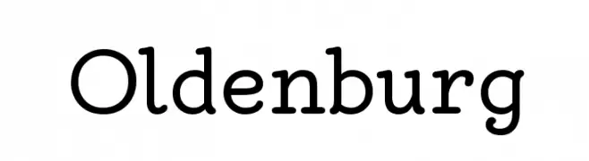 Oldenburg  Frei Schriftart Herunterladen
