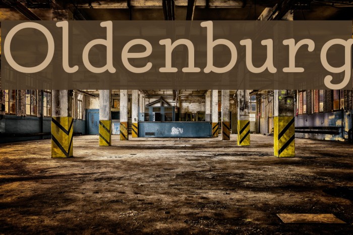 Oldenburg Font examples