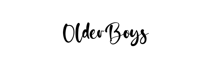 Older Boys  font caratteri gratis