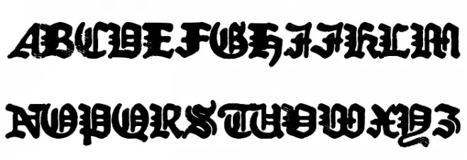 Older Dictator フォント 大文字