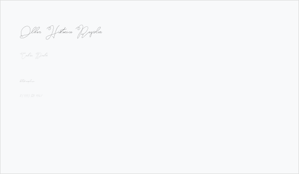 Older Historica Regular Business Card