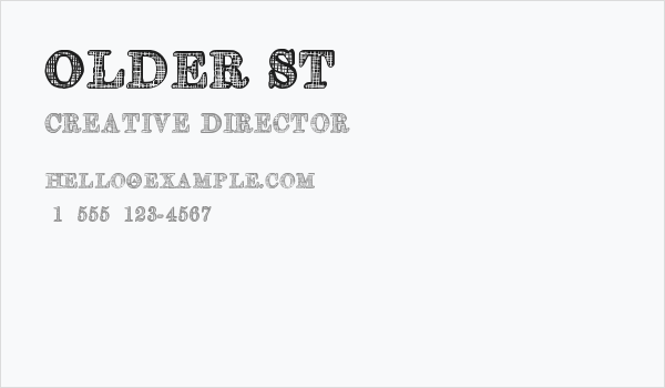 Older St Business Card
