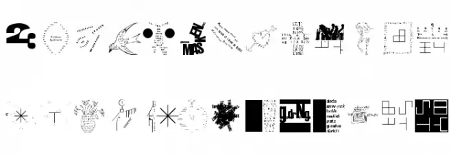 OlderTypographicTraces Schriftart Groß