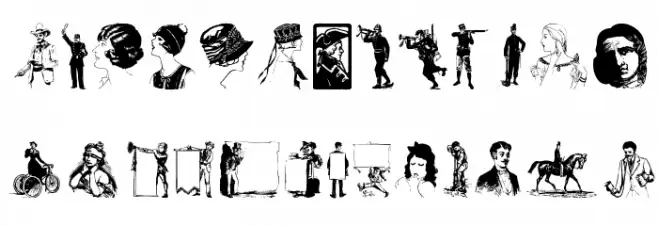 OldfashionPeopleTwo Caratteri MINUSCOLO