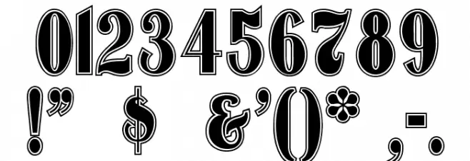 OldgateLaneOutline Font OTHER CHARS