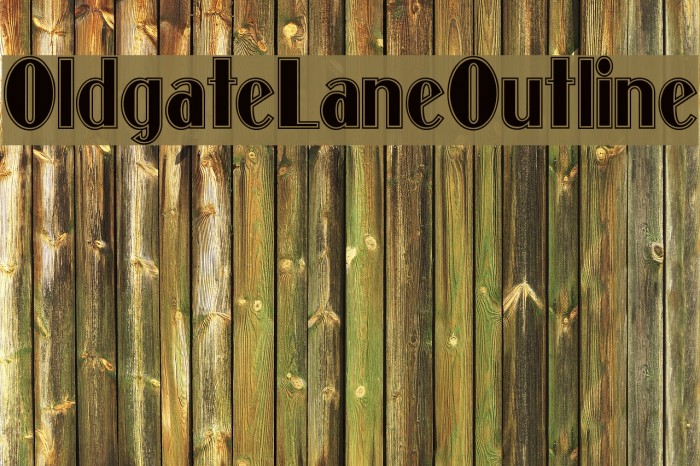OldgateLaneOutline Font examples