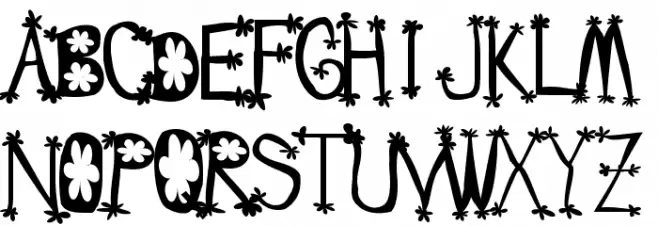 Oldie Splat Lyngam Schriftart Groß