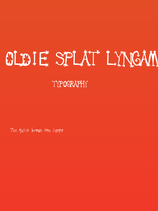 Oldie Splat Lyngam Poster