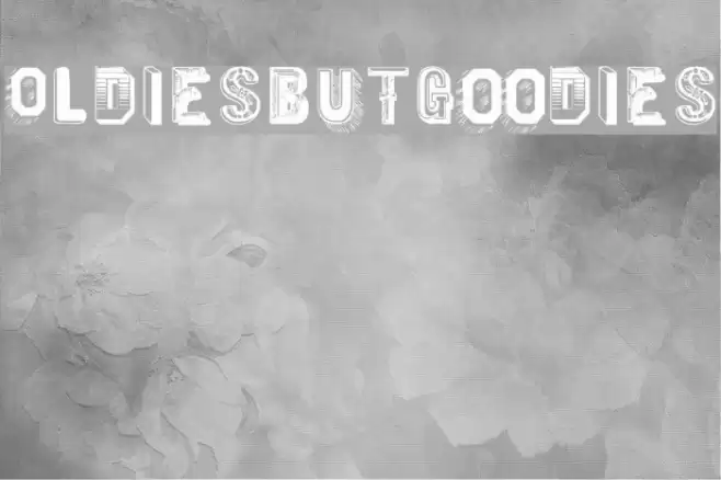 OldiesButGoodies Font examples