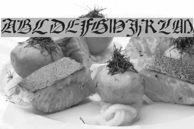 Oldprint Font examples