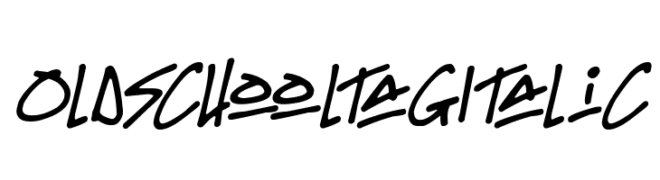 Oldschool Tag Italic  Fuentes Gratis Descargar