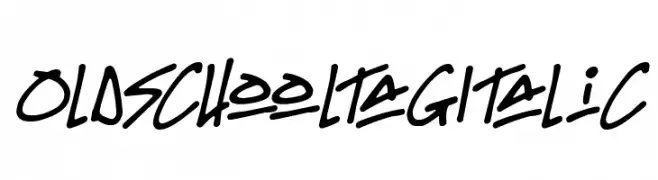 Oldschool Tag Italic  Frei Schriftart Herunterladen