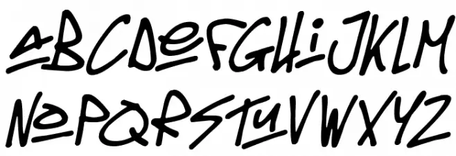 Oldschool Tag Italic फ़ॉन्ट लोअरकेस