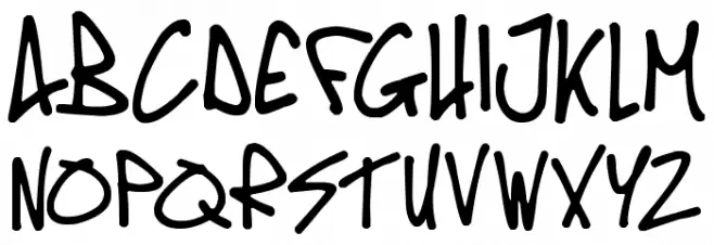 Oldschool Tag Font UPPERCASE