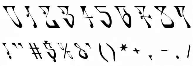 Oldskool Font OTHER CHARS