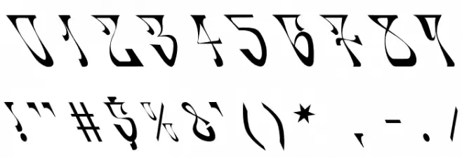 Oldskool Font OTHER CHARS