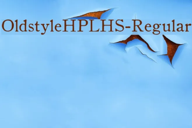 OldstyleHPLHS-Regular Example 2