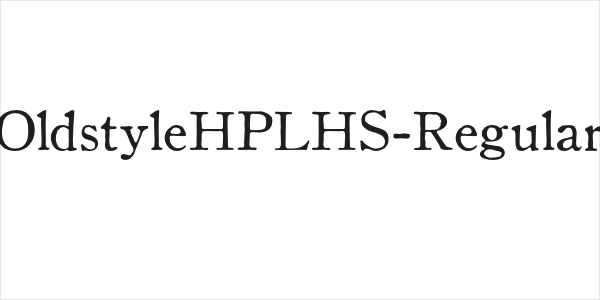 OldstyleHPLHS-Regular Logo