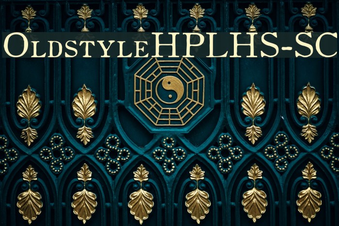 OldstyleHPLHS-SC Font examples