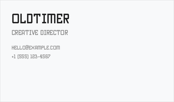 Oldtimer Business Card