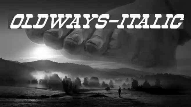 Oldways-Italic Font examples
