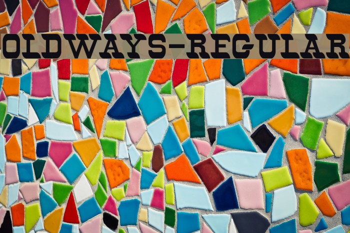 Oldways-Regular Шрифта examples