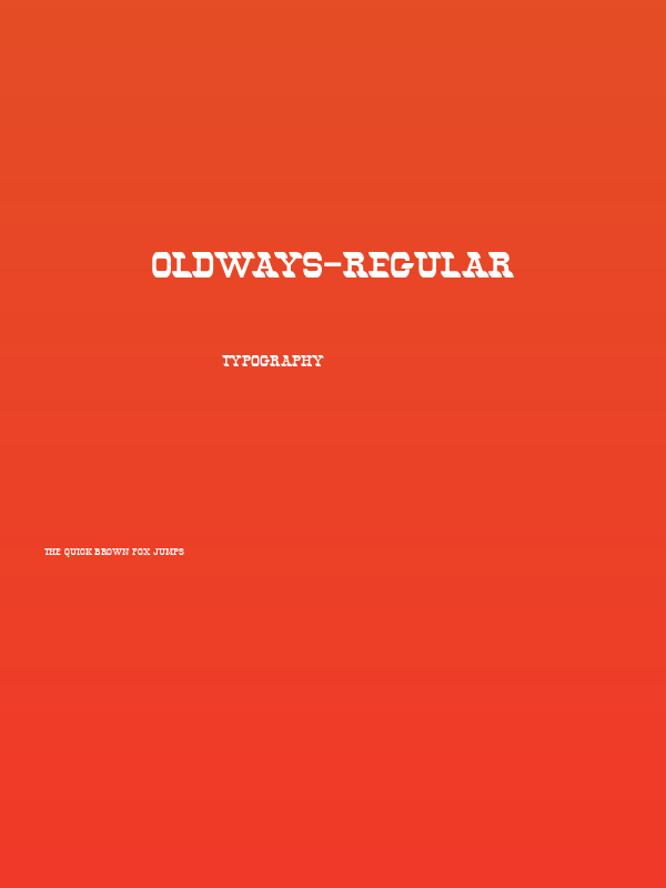 Oldways-Regular Poster