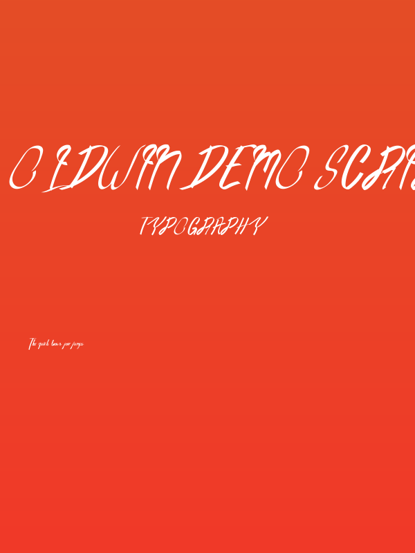 Oldwin Demo Script Poster