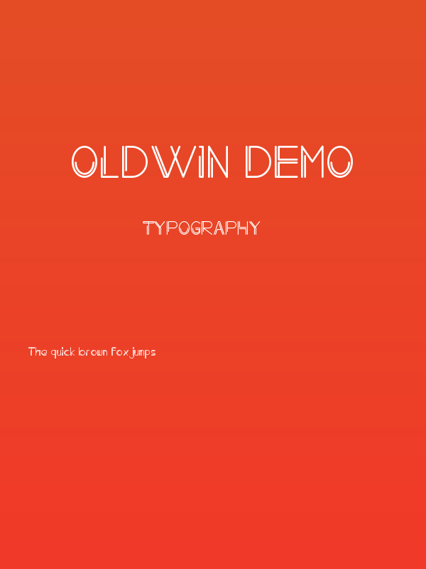 Oldwin Demo Poster