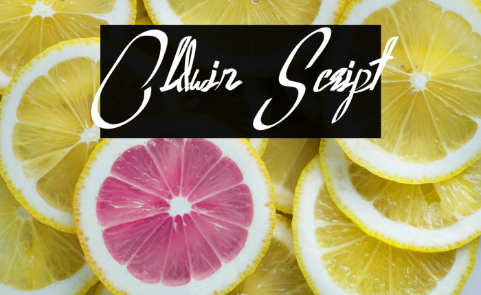 Oldwin Script Font examples