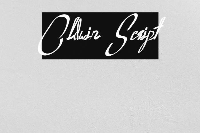 Oldwin Script Font examples